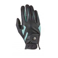 Dublin Adult's Cool-It Gel Riding Glove (Black/Teal)