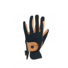 Dublin Adults Crochet Riding Gloves (Natural/Navy) Dublin Adults Crochet Riding Gloves (Natural/Navy)
