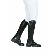 Dublin Adults Evolution Rear Zip Half Chaps (Black)