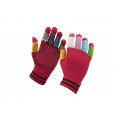 Dublin Adult's Magic Pimple Grip Riding Gloves (Pink Multi)