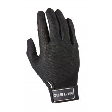 Dublin Adult's Meshback Riding Gloves (Black)