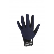 Dublin Adult's Meshback Riding Gloves (Navy)