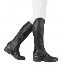 Dublin Adult's Stretch Fit Half Chaps (Black)