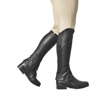 X-Small Short Black Mark Todd Adults Synthetic Stretch Half Chaps 