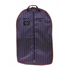 Dublin Imperial Coat Bag Dog Print (Navy/Red)