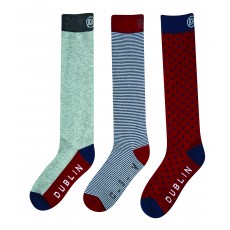 Dublin Adults 3 Pack Socks (Charcoal)