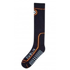 Dublin Adults Technical Socks (Charcoal Neon)