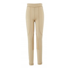 Dublin Child's Performance Flex Knee Patch Riding Tights (Beige)
