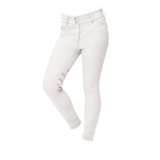 Dublin Child's Prime Gel Knee Patch Breeches (White)