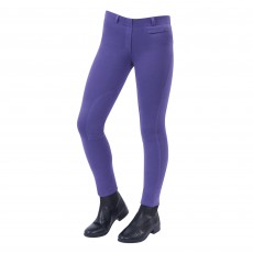 Dublin Child's Supa-Fit Pull On Knee Patch Jodhpurs (Purple)
