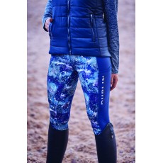 Dublin Ladies Gabriella Printed Sculpt Tech Tights (Blue Indigo)