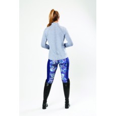 Dublin Ladies Maddison Long Sleeve Technical Airflow 1/4 Zip Top (Gunmetal Melange)