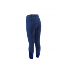 Dublin Ladies Prime Gel Full Seat Breeches (Navy Plaid)