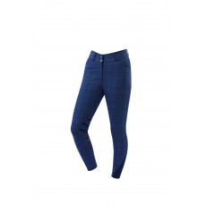 Dublin Ladies Pro Form Gel Knee Patch Breeches (Navy Plaid) Dublin Ladies Pro Form Gel Knee Patch Breeches (Navy Plaid)