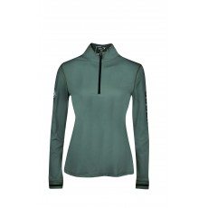Dublin Ladies Shirley 1/4 Zip Airflow Long Sleeve Top (Gunmetal)