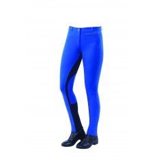 Dublin Ladies Supa-Fit Euro Seat Zip Up Jodhpurs (Blue/Navy)