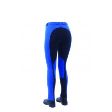 Dublin Ladies Supa-Fit Euro Seat Zip Up Jodhpurs (Blue/Navy)