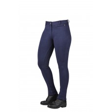 Dublin Ladies Supa-Fit Zip Up Gel Full Seat Jodhpurs (Navy)