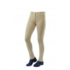 Dublin Ladies Supa-Fit Zip Up Knee Patch Jodhpurs (Beige)