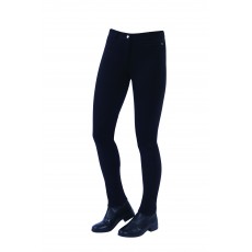 Dublin Ladies Supa-Fit Zip Up Knee Patch Jodhpurs (Black)