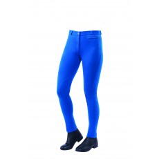 Dublin Ladies Supa-Fit Zip Up Knee Patch Jodhpurs (Sea Blue)