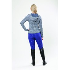 Dublin Ladies Taylah 1/2 Zip Thermal Rib Knit Hoody (Deep Cobalt Melange)