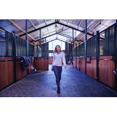 Dublin Ladies Taylah 1/2 Zip Thermal Rib Knit Hoody (Light Grey Melange)