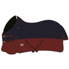 JHL (Clearance) Mediumweight Turnout Rug (Navy & Burgundy)