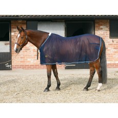 Mark Todd (Clearance) Mesh Cooler Rug (Navy & Silver)