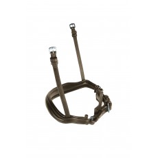 Collegiate Mono Crown Padded Crank Cavesson Noseband (Brown)