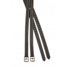 Collegiate Luxe Stirrup Leathers (Black)