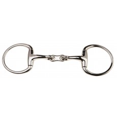 JP Korsteel Stainless Steel French Link Eggbutt Snaffle Bit