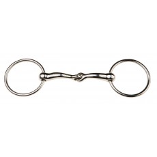 JP Korsteel Stainless Steel Jointed Loose Ring Snaffle Bit