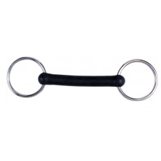 Korsteel Flexi Rubber Mullen Mouth Loose Ring Snaffle Bit