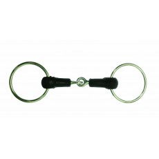 Korsteel Hard Rubber Jointed Loose Ring Snaffle Bit