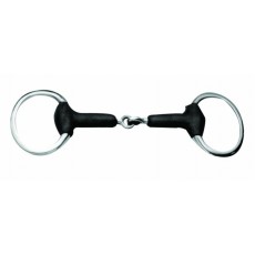 Korsteel Soft Rubber Jointed Eggbutt Snaffle Bit