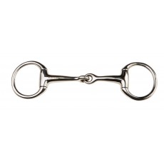 Korsteel Stainless Steel Jointed Eggbutt Bradoon Snaffle Bit