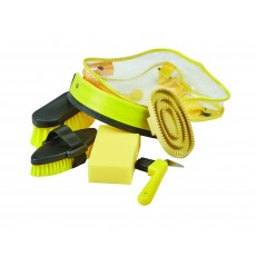 Roma Backpack 7 Piece Grooming Kit (Yellow)