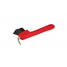 Roma Deluxe Hoof Pick With Brush (Red)