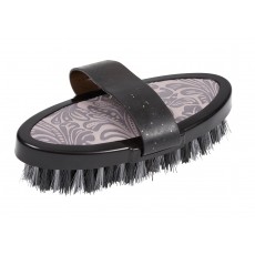 Roma Equi Leather Back Soft Touch Body Brush (Grey)