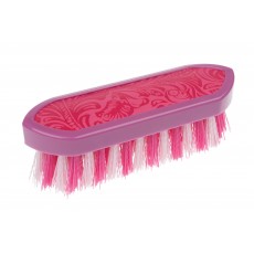 Roma Equi Leather Back Soft Touch Dandy Brush (Pink)