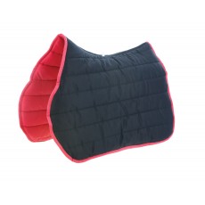 Roma Reversible Softie All Purpose Saddle Pad (Black/Hot Pink)