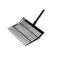 Roma Revolutionary Stable Rake With Handle (Black)