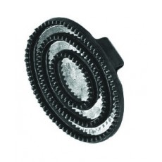 Roma Rubber Curry Comb (Black)