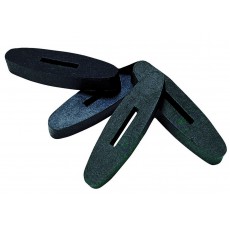 Roma Rubber Diamond Rein Stops (Black)