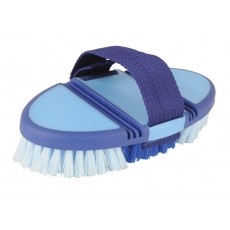 Roma Soft Grip Flex Body Brush (Blue)
