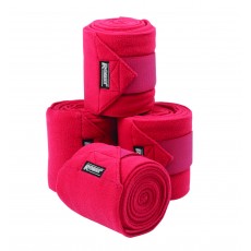 Roma Thick Polo Bandages 4 Pack (Red)