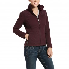 Ariat Women's Kalispell Full Zip Sweater (Winetasting)