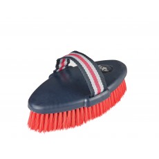 Saxon Two Tone Body Brush (Navy/Red)