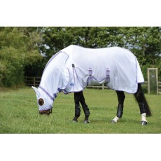 Weatherbeeta ComfiTec Airflow Hood & Ear Combo (White/Purple/Blue)